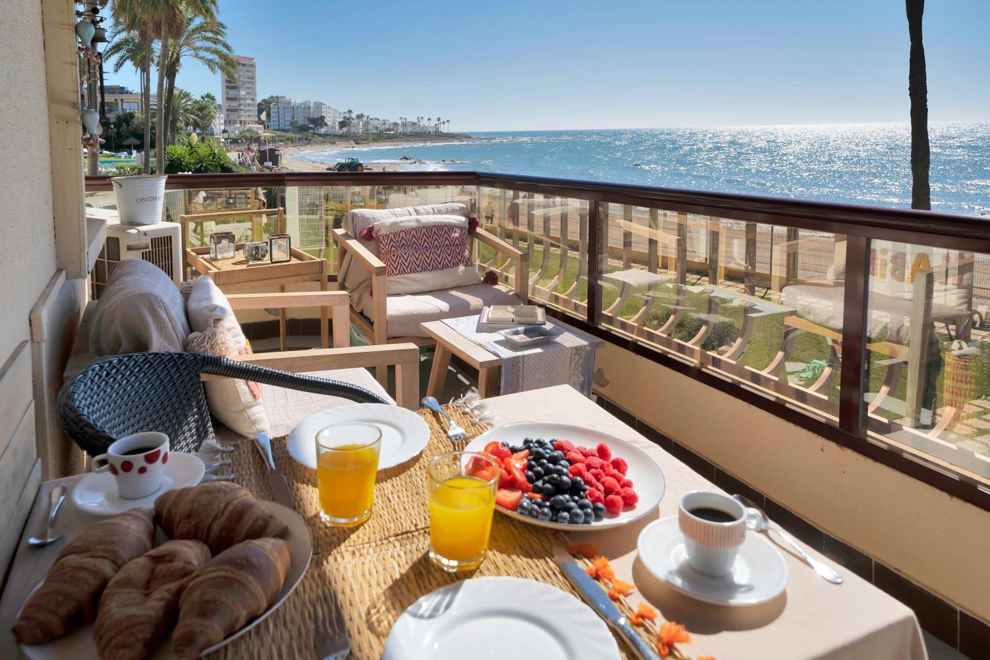 Casa Mar Apartamento Front Beach Con Wifi, Piscina, Padel Y Tenis - Lubina Del Sol Sitio de Calahonda 외부 사진